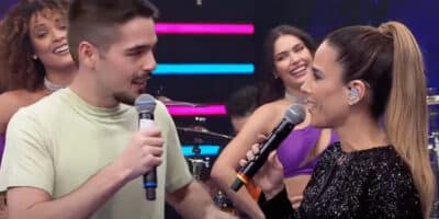 Imagem do post Durante programa ao vivo, Wanessa Camargo se declara para filho do Faustão: “Sou apaixonada”