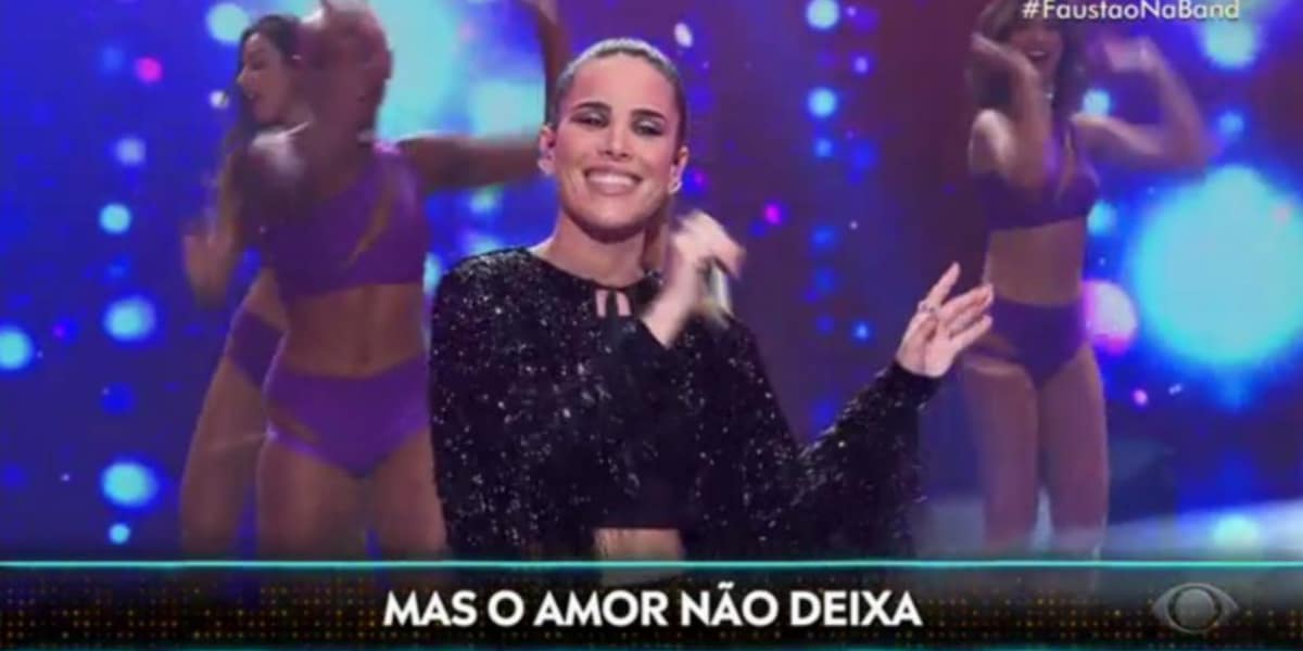 Wanessa Camargo se apresenta no Faustão na Band e elogia filho de Faustão (Imagem Reprodução Internet)