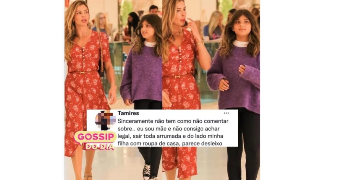 Grazi Massafera passeia com filha em shopping do Rio e recebe críticas (Imagem Reprodução Instagram/Gossip do dia)