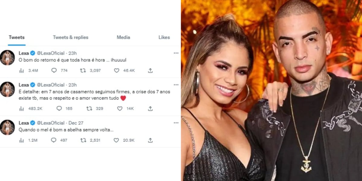 Lexa faz maratona de sexo após reatar com Mc Guimê (Imagem Reprodução Twitter/Internet)