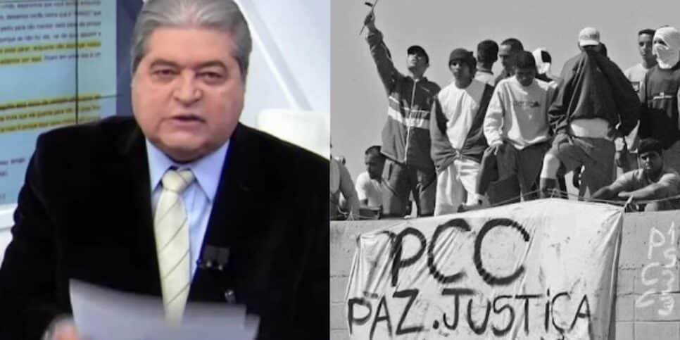 Datena recebeu carta ao vivo, rasgou diante das câmeras e esbravejou: “Eu não tenho medo de vocês”