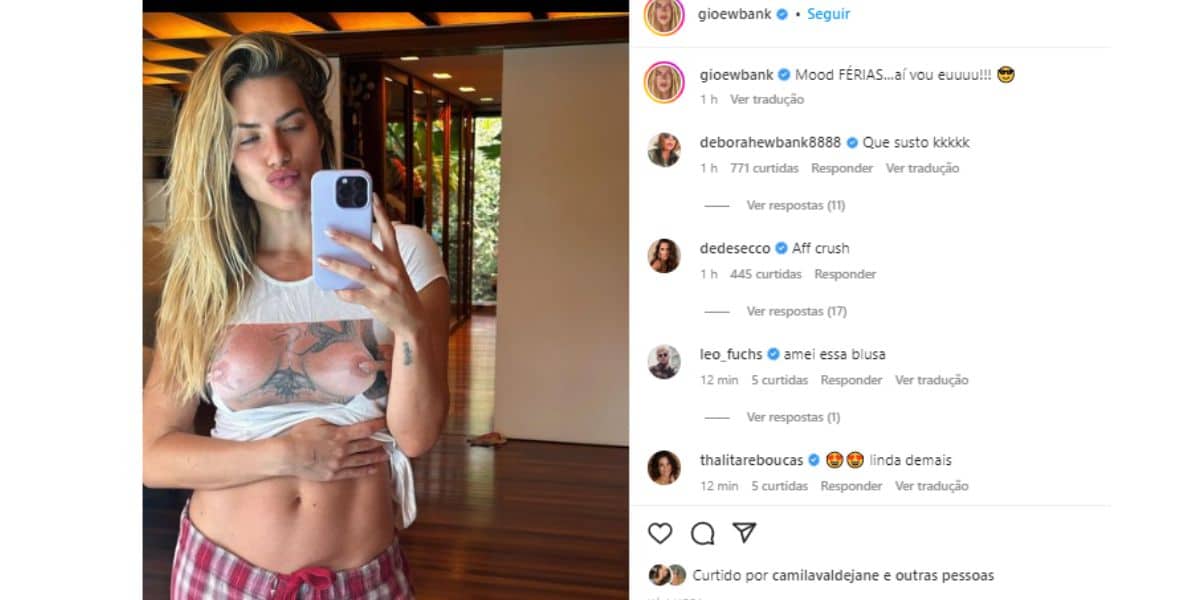 “Mais um baby”: Foto de Giovanna Ewbank no espelho confirma boatos de gravidez