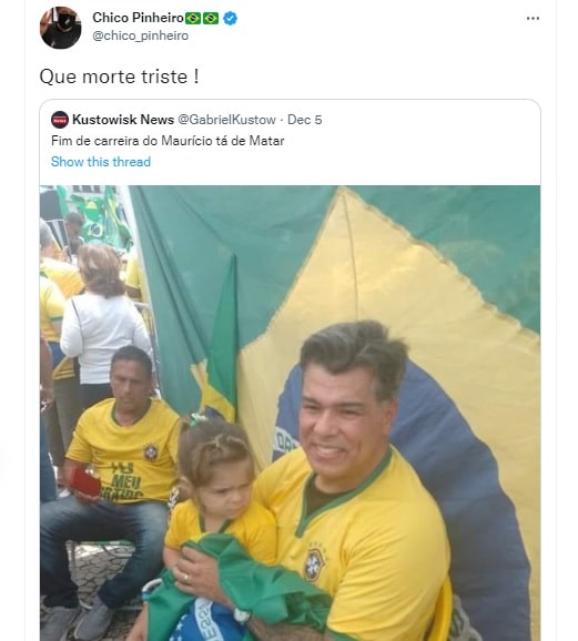 Chico Pinheiro alfineta Maurício Mattar nas redes sociais (Imagem Reprodução Twitter)