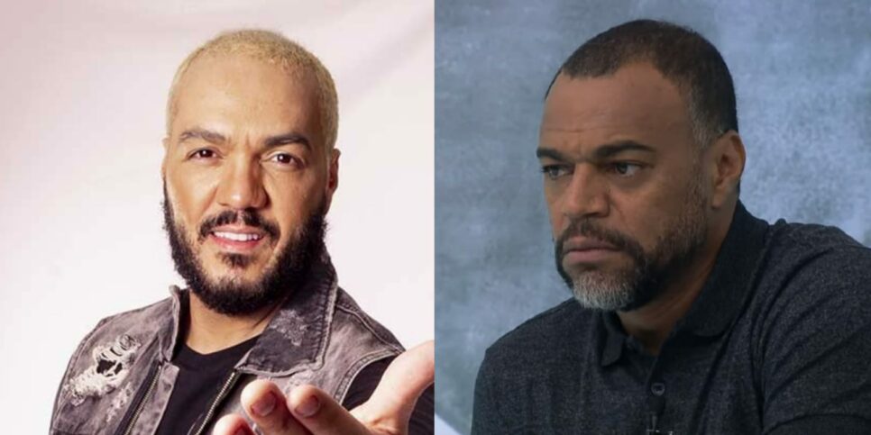 Belo comparece à Band mesmo devendo fortuna para Denílson (Foto: Reprodução/Montagem)