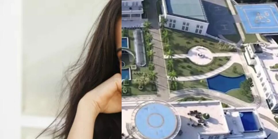 Famosa da RedeTV! mora na maior mansão do Brasil (Foto: Reprodução/Montagem)