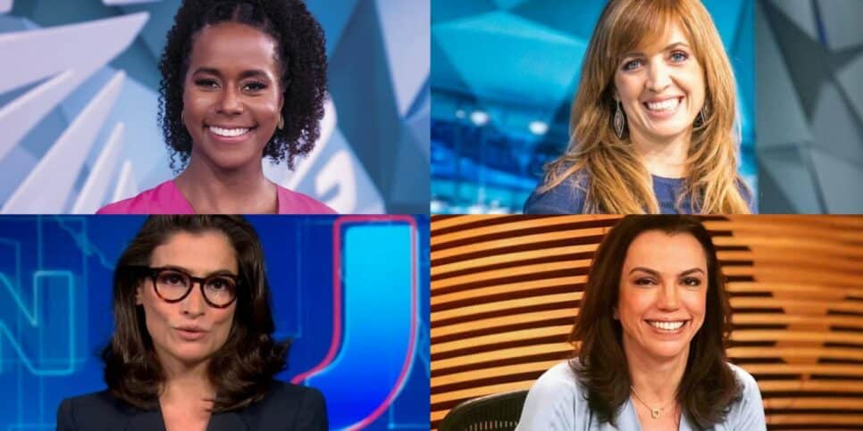 Você não vai acreditar no salário que Maju, Poliana Abritta, Renata Vasconcellos e Ana Paula Araújo recebem da Globo (Foto: Reprodução/Montagem)