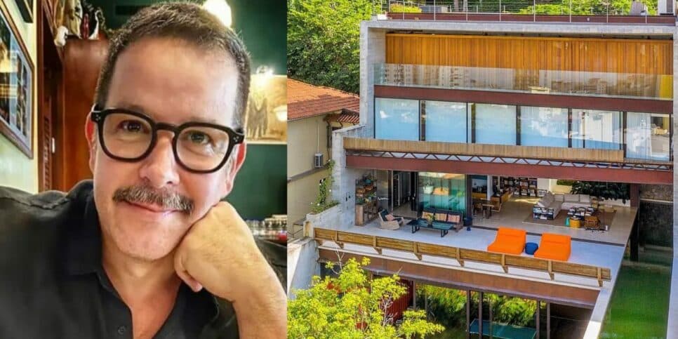 Mansão de Murilo Benício é absurda (Foto: Reprodução/Montagem)
