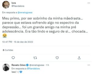 Renato Góes anunciou a morte do ex-ator da Globo (Foto: Reprodução / Twitter)