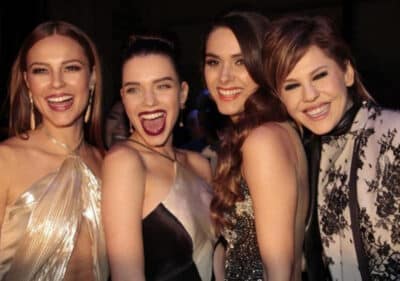 Paolla, Bruna, Fernanda e Bárbara foram estrelas da novela Amor à Vida (2013) (Foto: Reprodução / Instagram / Montagem HoraDoBenefício)