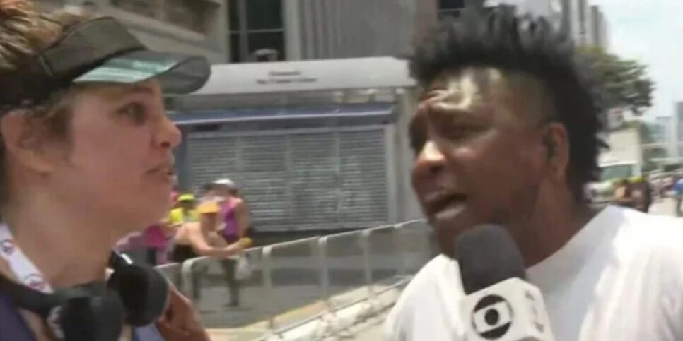 Isabel Teixeira foi ignorada ao vivo na Globo (Foto: Reprodução)