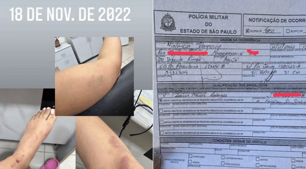 Ex-mulher da funkeira MC Dricka expôs agressão por parte da cantora (Foto: Reprodução)