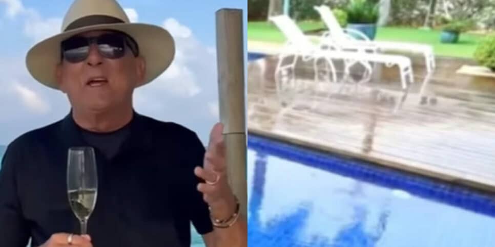Fazenda gigante, mansão e até carro de Fórmula 1 no meio da sua sala: Esse é o império de Galvão Bueno (Foto Reprodução/Montagem/AaronTuraTv)