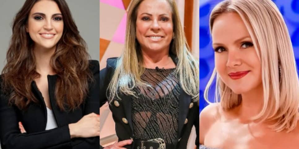 Tente não sorrir ao ver o salario que Eliana, Chris Flores e Christina Rocha ganham no SBT (Foto Reprodução/Montagem/Aaron Tura Tv)