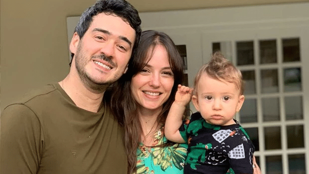 Rosanne, Marcos Veras e o filho do casal, Davi (Foto Reprodução/Internet)