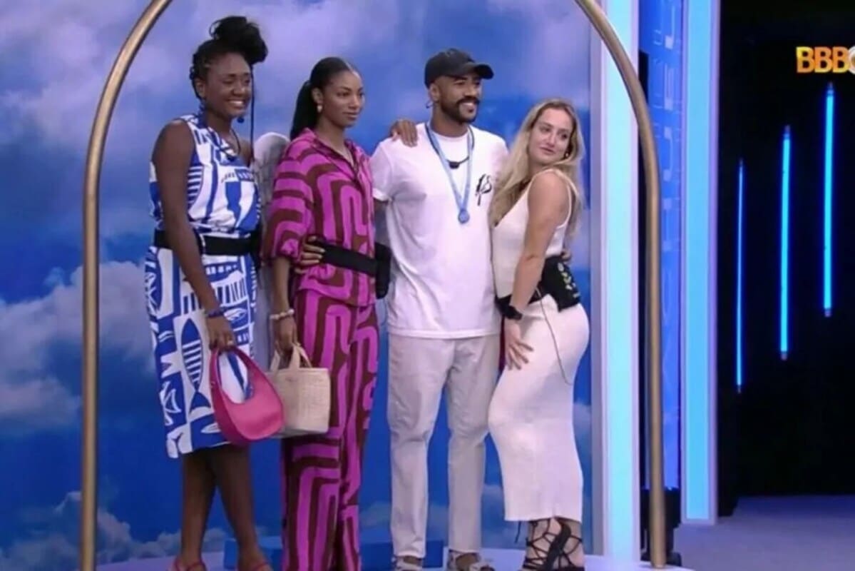 Sarah Aline, Tina, Ricardoe Bruna Griphao no almoço do anjo do BBB23