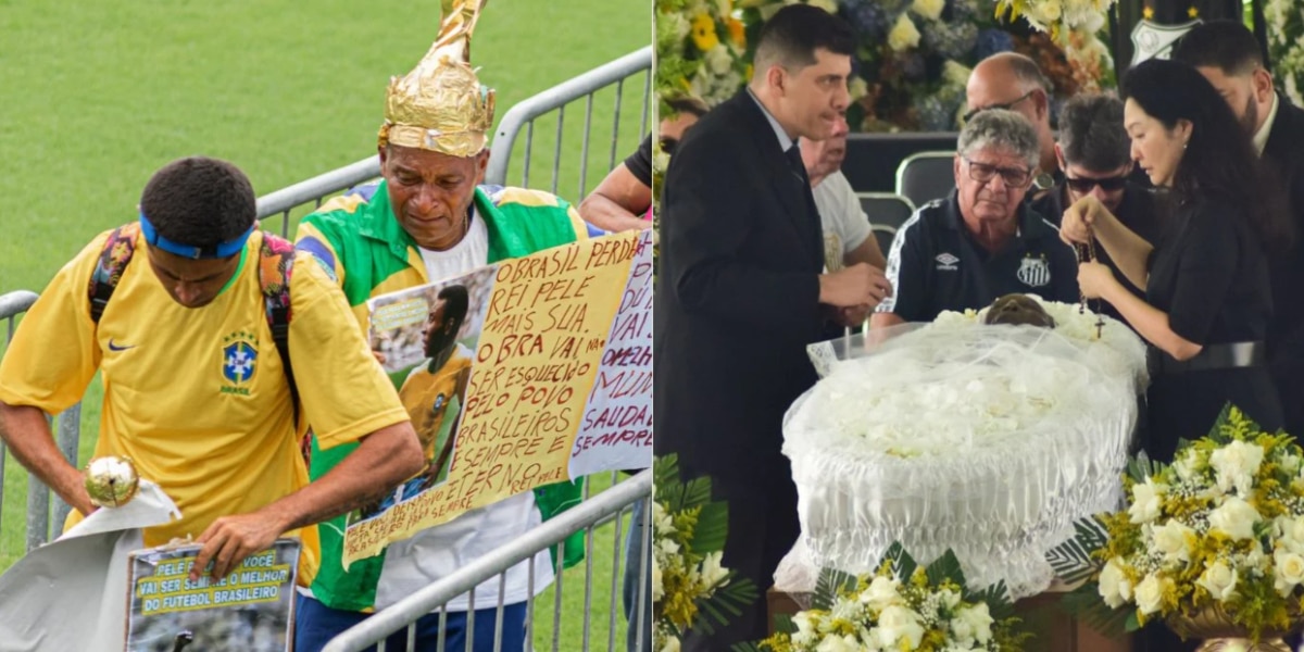 Fãs formam filas para prestar a última homenagem à Pelé (Imagem Reprodução Agnews)