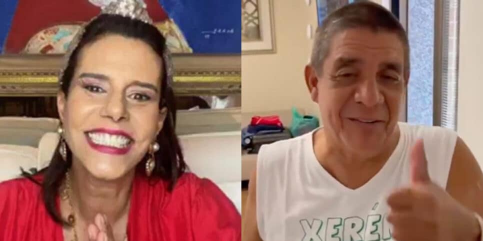 Narcisa deixa Zeca Pagodinho constrangido com abordagem (imagem Reprodução Internet)