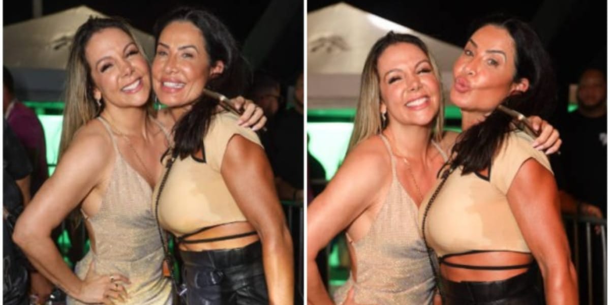 Sheila Carvalho e Carla Perez no show de Anitta em Salvador (Imagem Reprodução Internet)