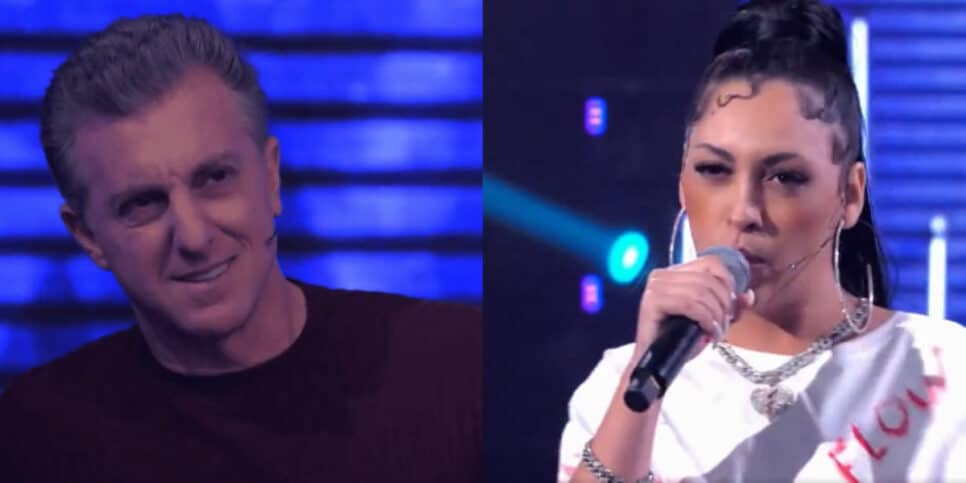 Luciano Huck chama atenção na internet ao reagir apresentação da rapper Moanah (Imagem Reprodução Globo)