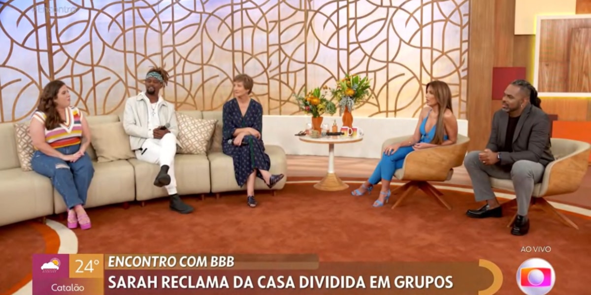 Tony Garrido deixa Tati Machado surpresa com declaração durante Encontro (Imagem Reprodução Gshow)