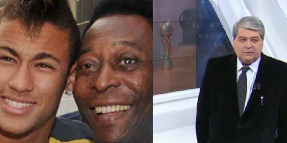 Datena detona Neymar por ausência em velório de Pelé e detalha: "Eu vi ele em uma festa"
