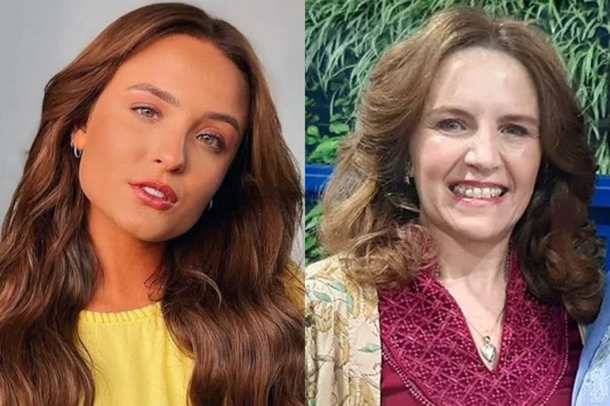 Larissa Manoela atriz da Rede Globo e sua mãe Silvana Taques Elias Santos