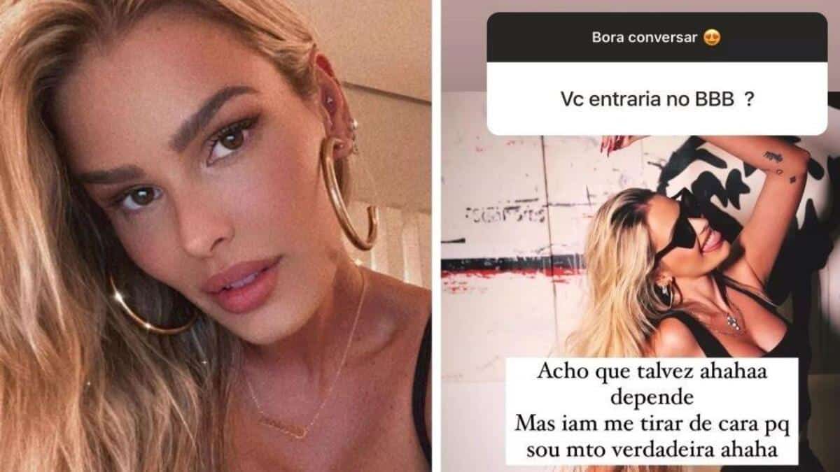 Modelo Yasmin Brunet talvez participe do BBB 23 da Rede Globo