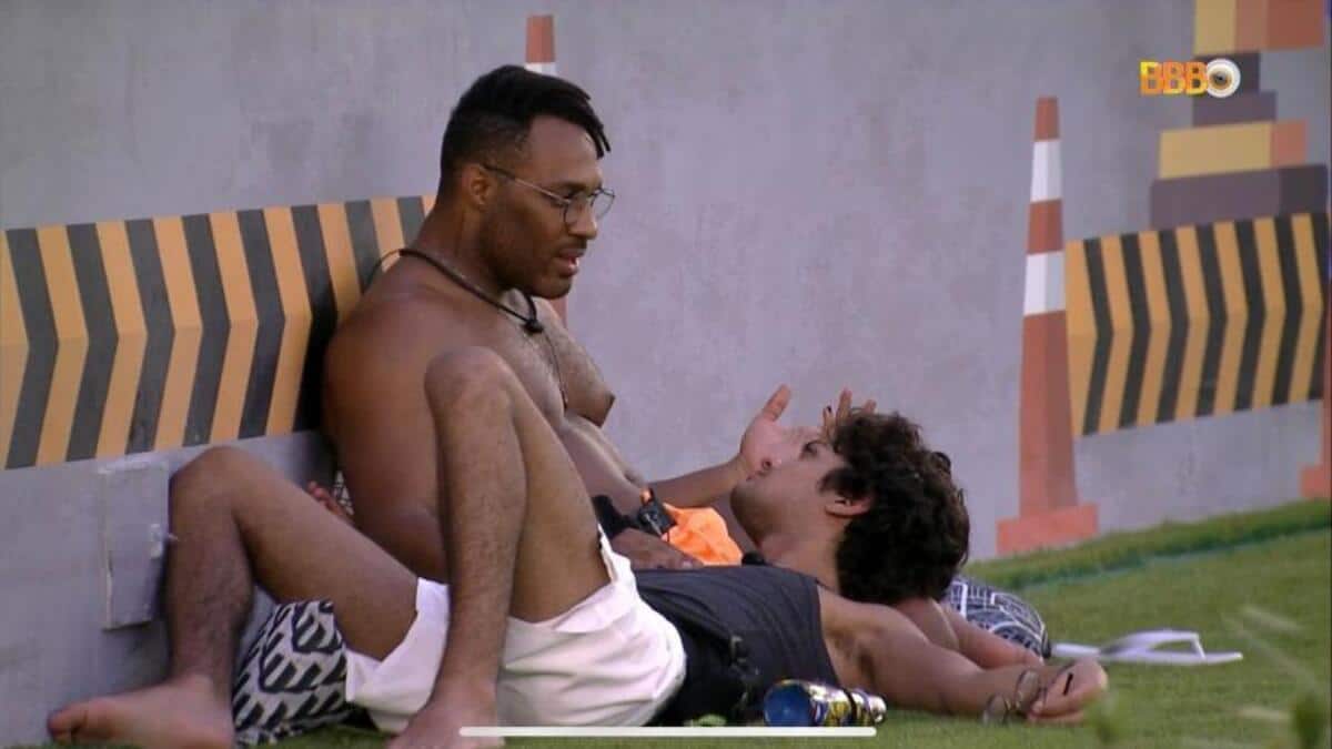 Gabriel Santana e Fred Nicácio no BBB23 da Rede Globo