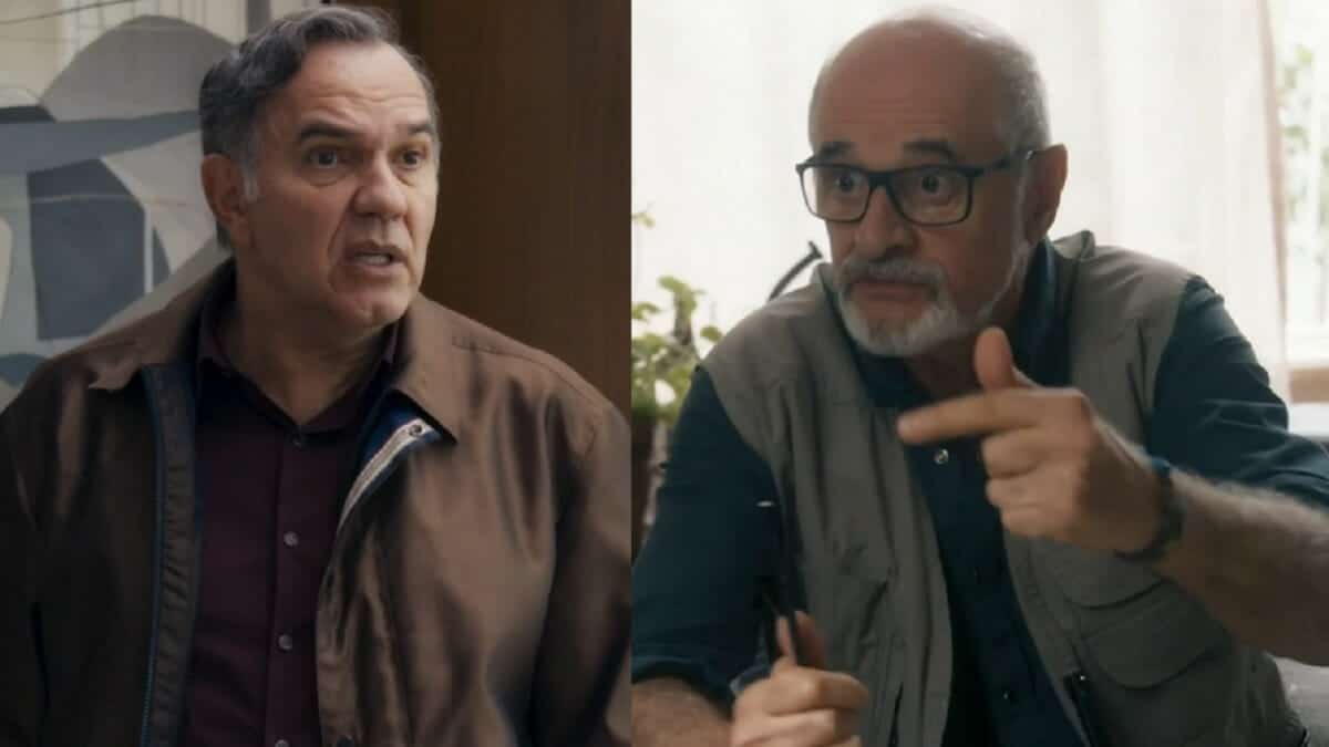 Guerra e Dante na novela Travessia da Rede Globo