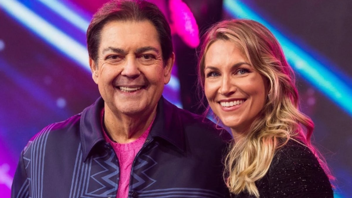 Fausto Silva e sua estrela, ex Globo (Foto: Divulgação/ Faustão na Band)