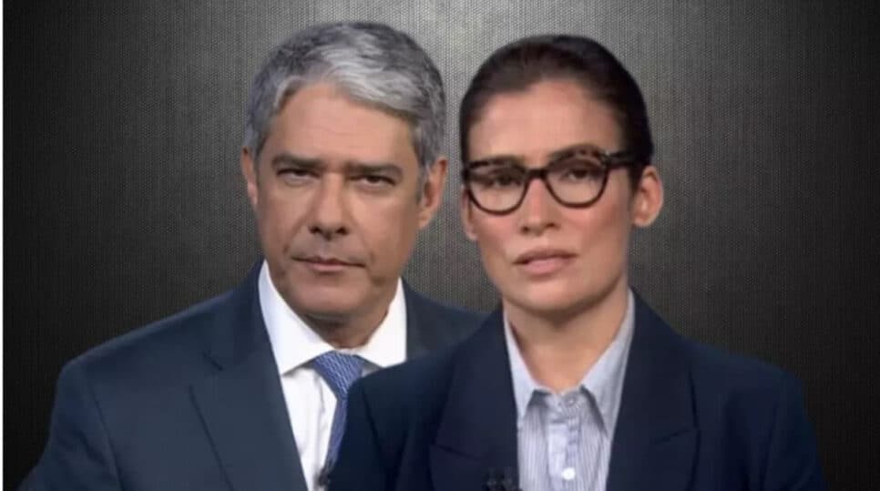 Os âncoras da Globo deram notícia inesperada (Foto: Reprodução)
