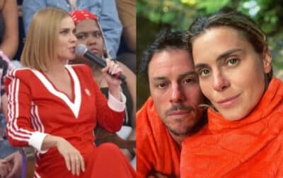 No 'Altas Horas', a atriz Carolina Dieckmann desabafa sobre vida íntima com o marido Tiago Worcman (Foto: Reprodução / Globo / Instagram)
