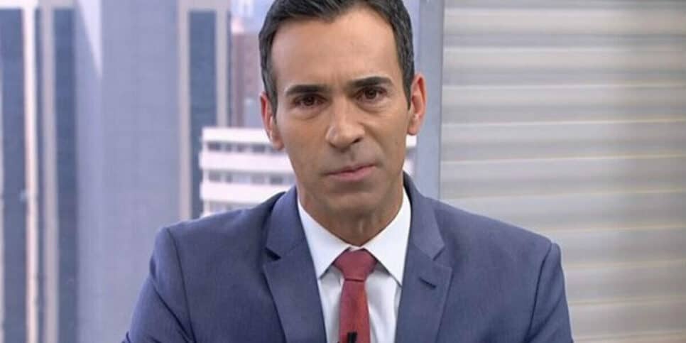 César Tralli iniciou Jornal Hoje com matéria e parou o Brasil (Foto Reprodução)