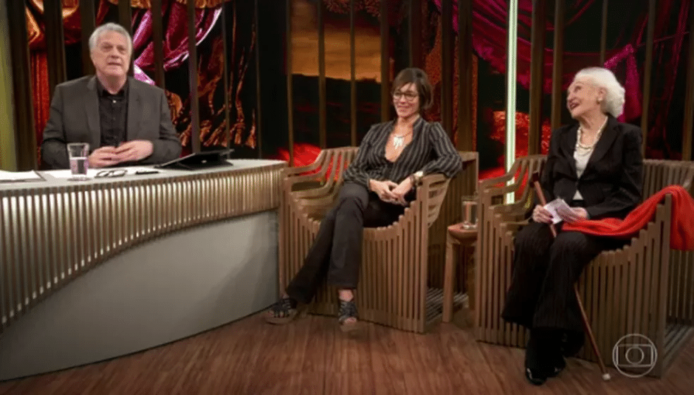 Christiane Torloni em participação no "Conversa com Bial", da Globo (Foto Reprodução/TV Globo)