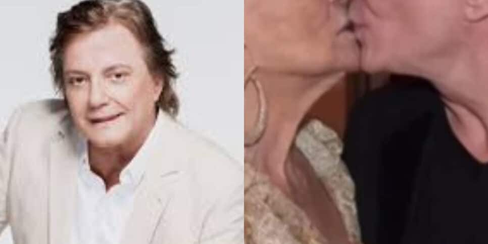 Fábio Jr divulgou vídeo dando selinho em apresentadora famosa (Foto: Montagem HoraDoBenefício)
