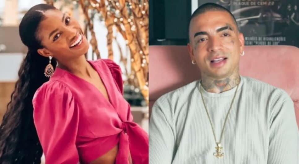 Tina Calamba e MC Guimê já estão confinados para o BBB 23; brothers dividem emoji na web (Foto: Reprodução / Globo / Montagem HoraDoBenefício)