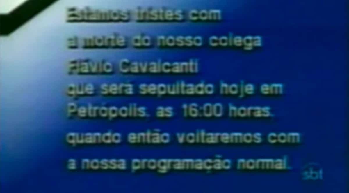 A nota de Luto do SBT que ficou horas na tela e tirou programação do ar 