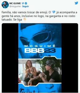 BBB23 - O jogo começou: MC Guimê e Tina brigam antes da estreia por motivo chocante (Foto: Reprodução / Twitter)