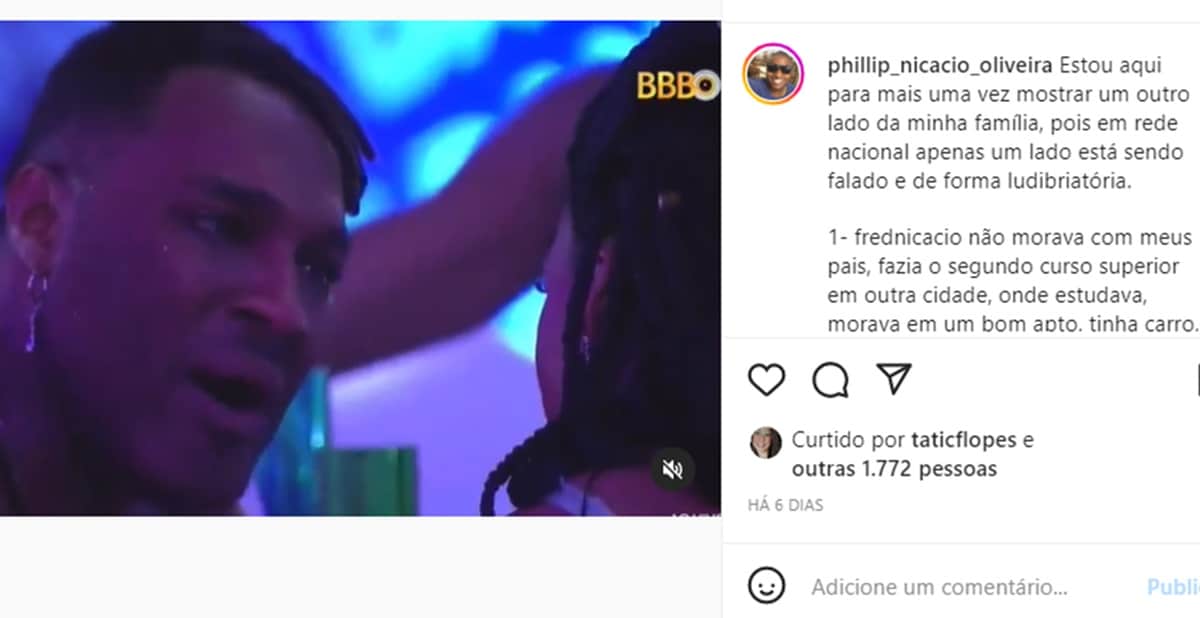 Irmão de Fred Nicácio fala a verdade sobre o confinado do BBB 23 