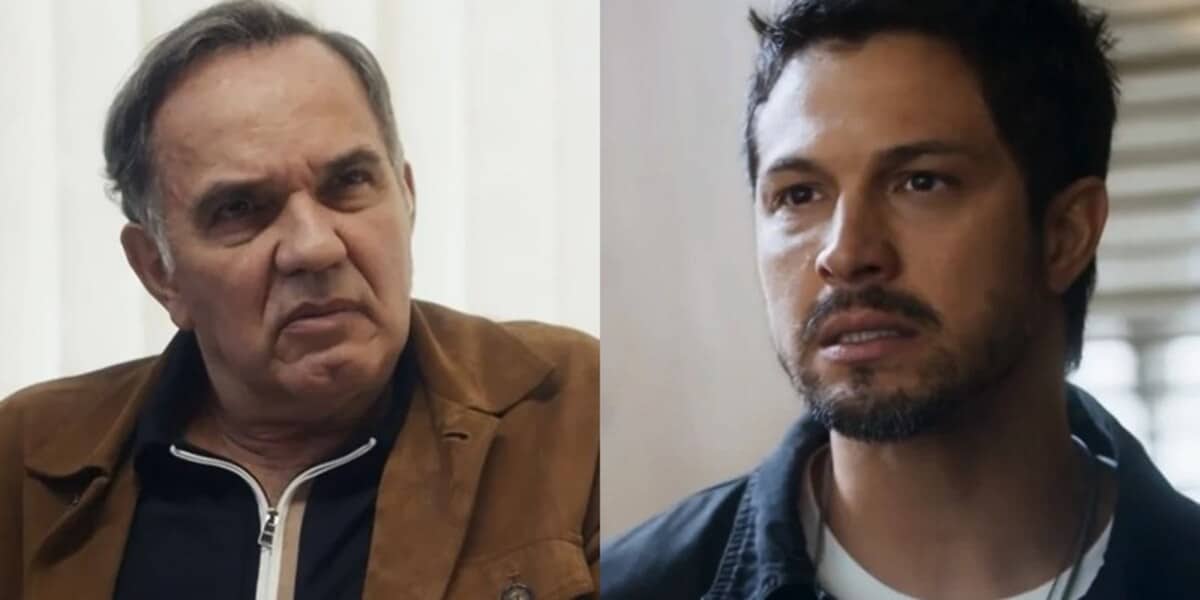 Guerra (Humberto Martins) e Oto (Romulo Estrela) em Travessia da Globo