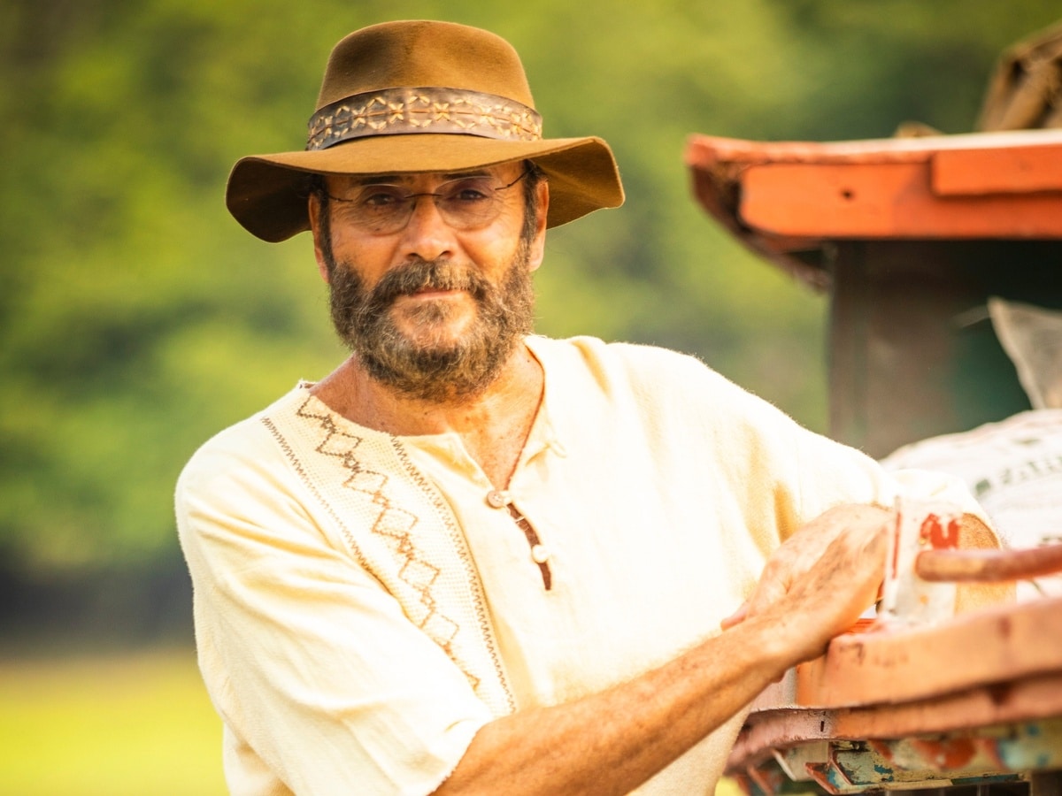 Almir Sater deu vida ao chalaneiro Eugênio, no remake de "Pantanal", da Globo (Foto Reprodução/TV Globo)