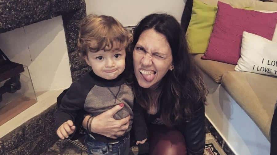 Theo e a madrinha, Patrícia Kisser, que faleceu em 2022 (Foto Reprodução/Instagram)