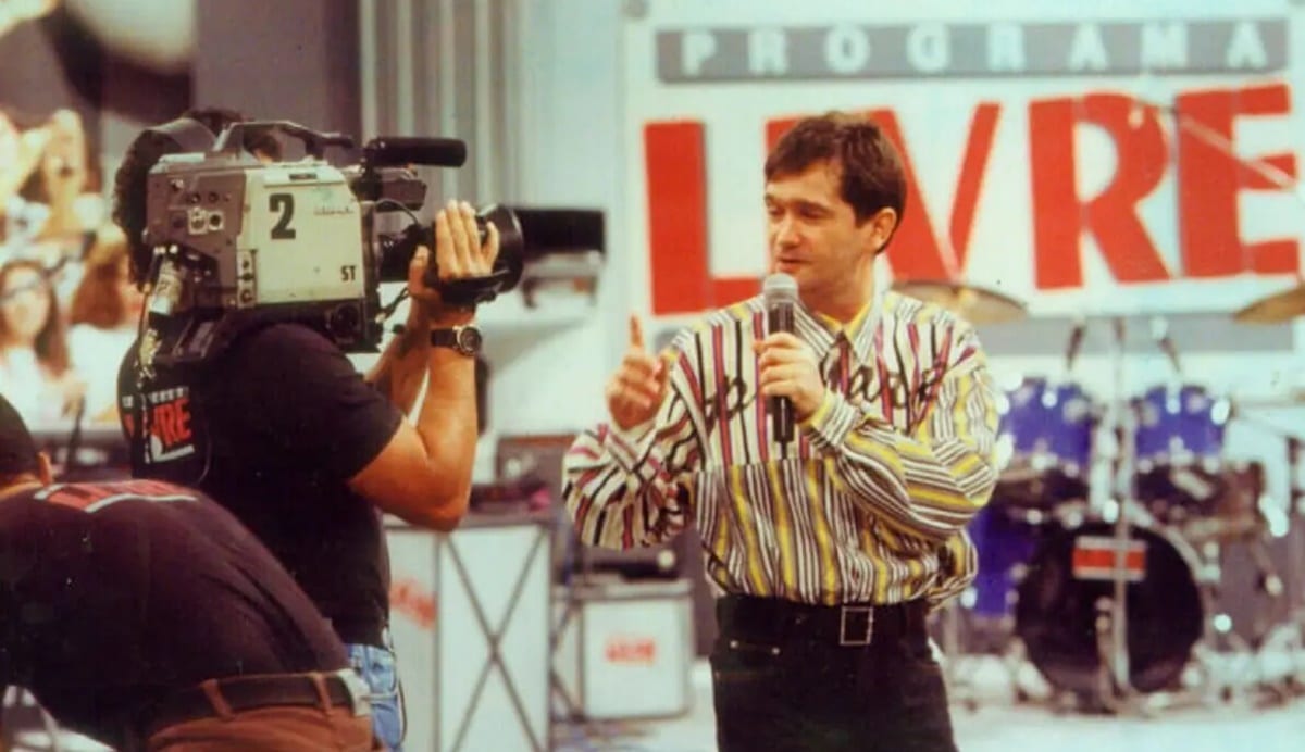 Serginho Groismann na época em que comandava o Programa Livre (Foto: Reprodução)