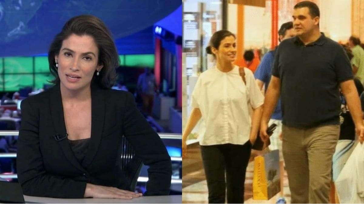 A âncora do Jornal Nacional e Miguel Athayde, chefe de jornalismo 