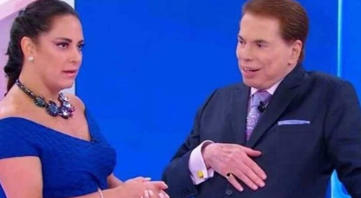 Silvio Santos com sua filha número 2