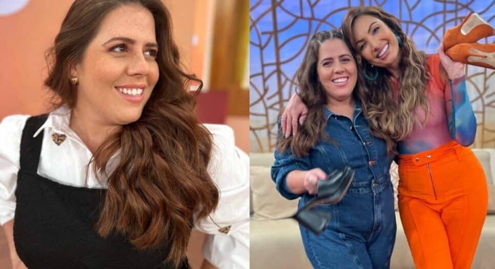 Tati Machado com Patrícia Poeta no Encontro