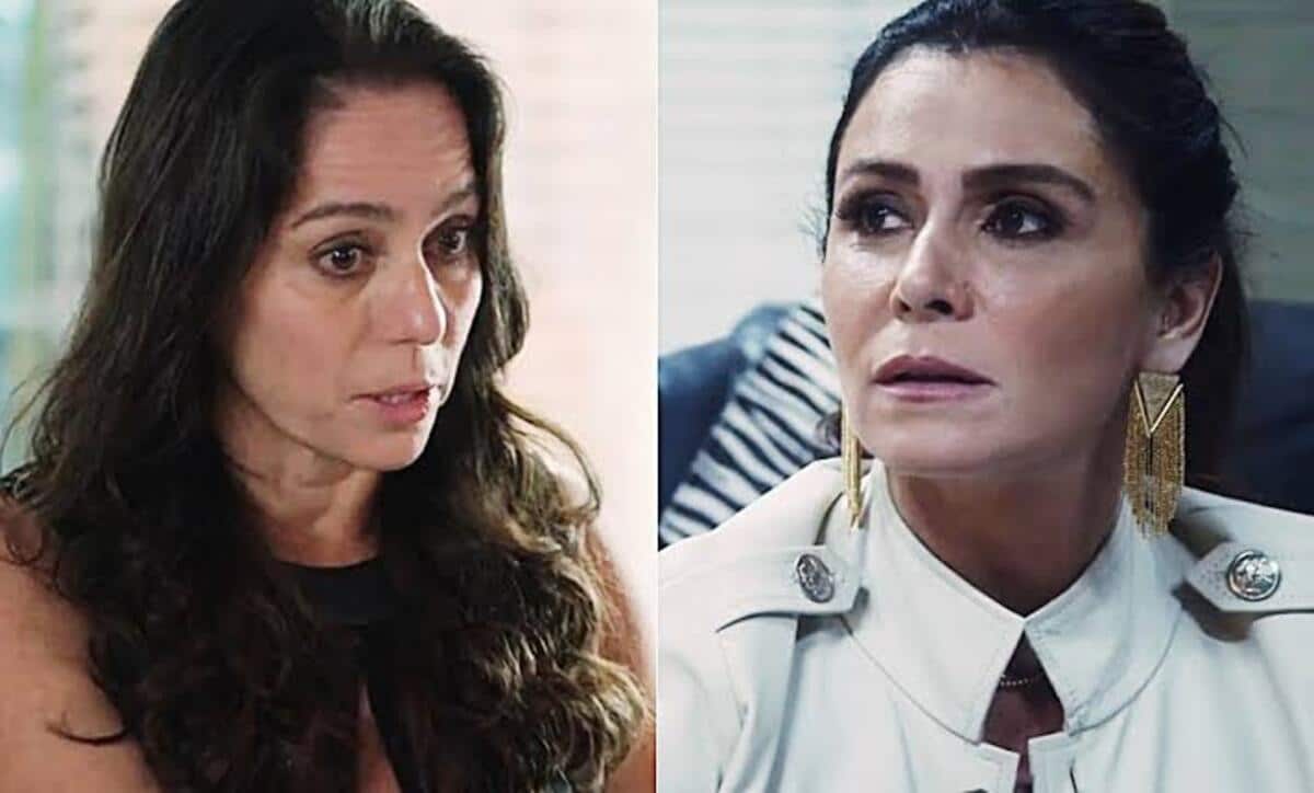 Pilar (Claudia Mauro) e Helô (Giovanna Antonelli) em Travessia da Rede Globo