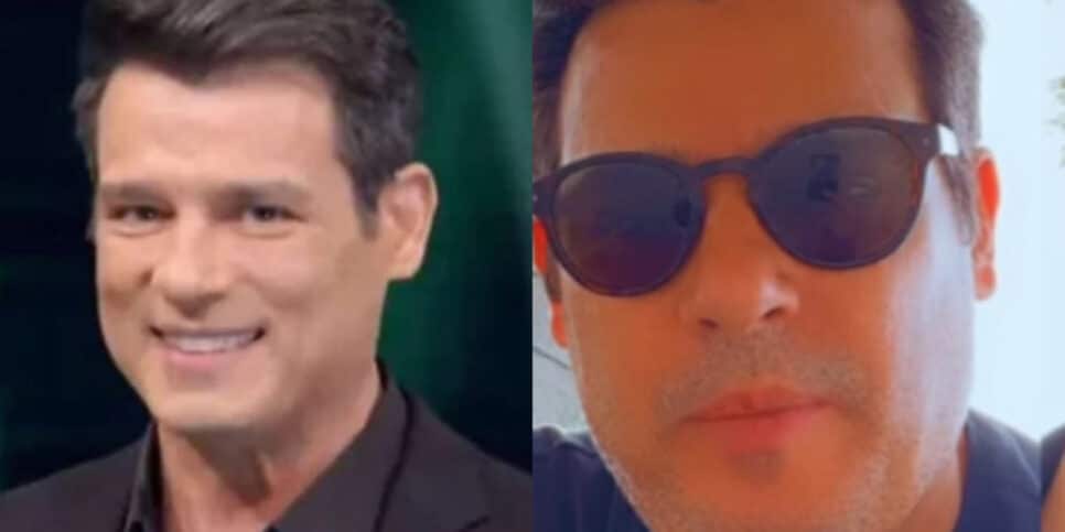 Celso Portiolli surgiu ao lado do filho mais velho e, para muitos, ele é o jovem mais lindo do Brasil