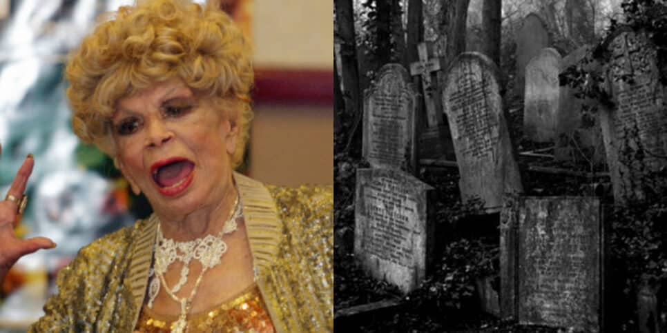 Túmulo de Dercy Gonçalves está assim após exigência macabra da artista e imagens explodirem na mídia