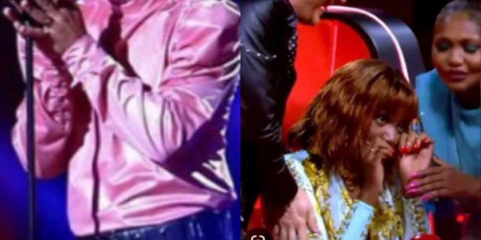 Rapaz que fez Iza chorar, em pleno "The Voice" se pronunciou a respeito da situação que gerou (Foto Reprodução/Montagem/Aaron Tura Tv)